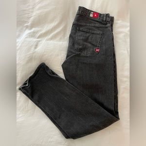 DC black straight leg jeans